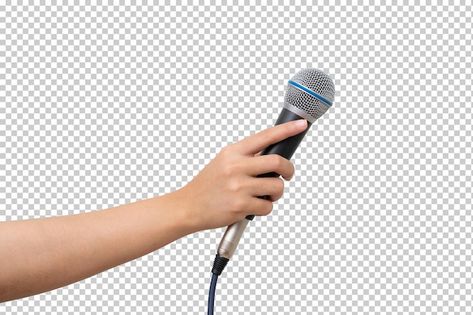 Hand holding microphone | Premium Psd #Freepik #psd #reporter #microphone #press-conference #karaoke Reporter Microphone, Hand Holding Microphone, Holding Microphone, Teaser Campaign, Hand Reference, Hand Holding, Press Conference, Media Design, Karaoke