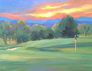 Golf Painting Ideas, Laura Reilly, Paintings Diy, Golf Painting, Golf Wall Art, Golf Cards, Golf Pictures, Digital Pics, Golf Art