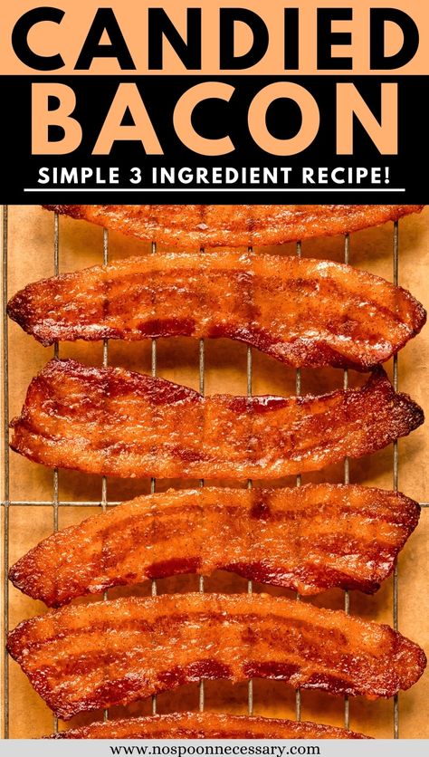 Best Bacon In Oven, Candy Bacon Recipe, Twisted Bacon, Maple Glazed Bacon, Candy Bacon, Bacon Candy, Candied Bacon Recipe, Salty Sweet Snacks, Breakfast Bacon