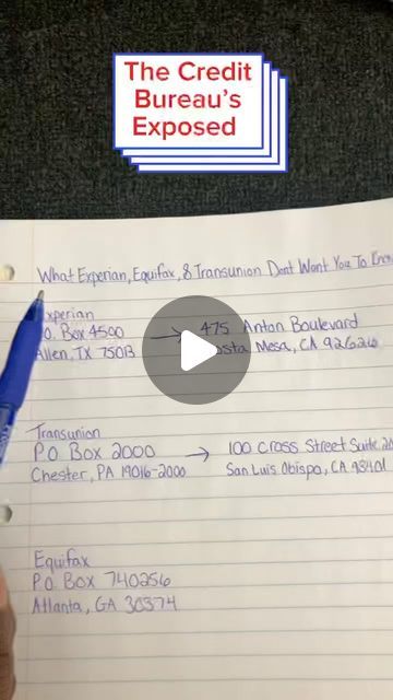 Rosel Stephene | The Voice That Stands For What's Right on Instagram: "Use these correct addresses to get better results 
With your dispute letters

#credit
#credittips 
#credithacks" 700 Credit Score, Build Business Credit, Credit Repair Letters, Credit Dispute, Twitch Streaming Setup, Improve Credit, Build Business, Twitch Streaming, Debt Reduction