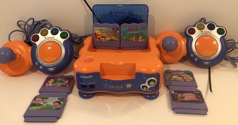 Vtech Vsmile TV Learning System 2 Controllers 6 Games | Toys & Hobbies, Educational, Electronic Learning Toys | eBay! Vtech Vsmile, Nostalgia Childhood, Games Console, Old Technology, Fun Home Activities, Childhood Nostalgia, Home Activities, Childhood Toys, Toy Box