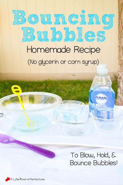 Bouncing Bubbles, Bubbles Recipe, Homemade Bubble Solution, Bubble Recipe, Homemade Bubbles, Bubble Fun, Bubble Party, Craft Kids, Toddler Fun