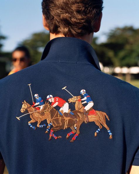 Ralph Lauren on Instagram: “Reintroducing the Equestrian Polo Shirt.  Over the decades, Ralph Lauren has reimagined his signature style in a wide array of colors and…” Polo Horse, Preppy Mens Fashion, Preppy Men, Ivy League Style, Polo T Shirts, Indian Wedding Outfits, Old Money Aesthetic, Equestrian Style, Sneakers Men Fashion