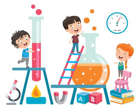 Science Lab Decorations, Chemistry Art, Science Birthday, Kindergarten Design, Funny Emoticons, Chemistry Experiments, Science Fair Projects, Kids Clipart, Science Lab