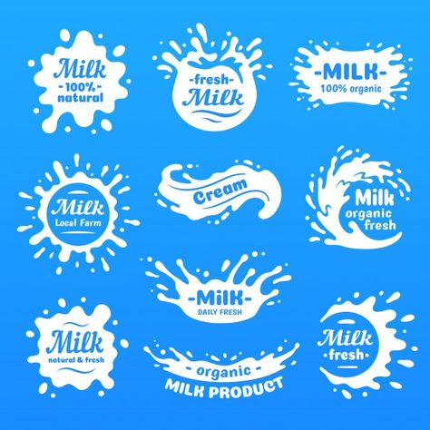 Milk Packaging, Milk Splash, Cow Milk, Health Food Store, Organic Milk, Goat Farming, Health Logo, Milk Cow, Fresh Milk