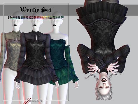 Sims 4 Cc Romantic Goth, Goth Dress Sims 4 Cc, Sims 4 Cc Gothic Clothing, Sims 4 Goth Cc Maxis Match, Ts4 Vampire Cc, Sims 4 Vampire Cc Clothes, Sims Collection, Sims 4 Cc Goth, Vampire Dress