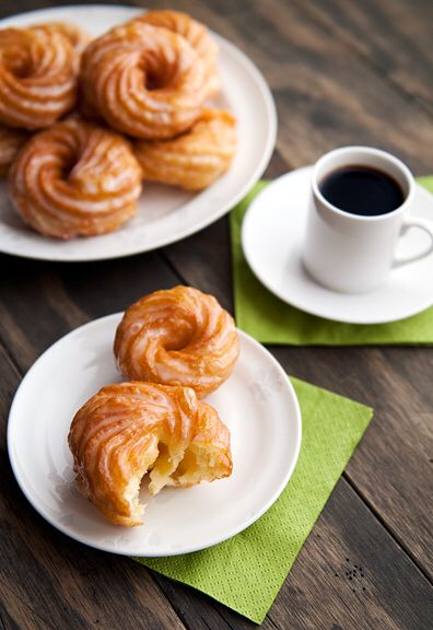 French Cruller, French Crullers, French Desserts, Doughnut Recipe, Donut Recipes, A Cup Of Coffee, Cup Of Coffee, Just Desserts, Cooking And Baking