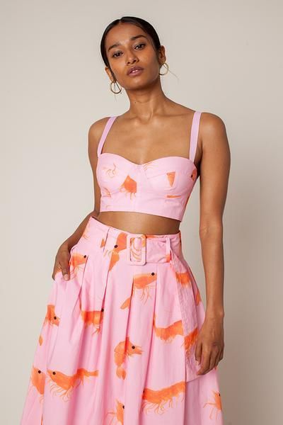 21fe5b8ba755eeaece7a450849876228desc48005633ri Rachel Antonoff, Summer Lookbook, Bra Top, Style Chic, Printed Skirts, Gatsby, Bra Tops, Fashion Inspo Outfits, Blouse Designs