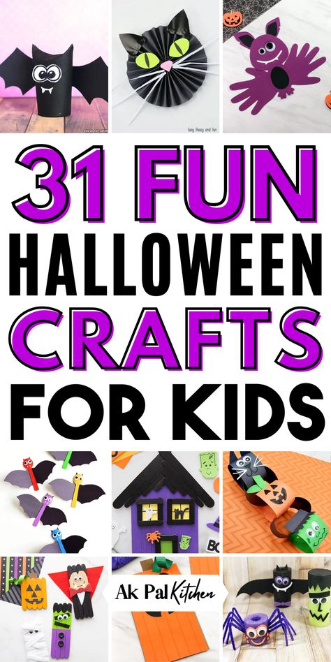 Halloween crafts for kids are fun and simple. Try DIY Halloween crafts and spooky crafts for kids to make this season special. Explore kids Halloween activities and Halloween art projects that are perfect for preschool Halloween activities. Enjoy fall-themed kids activities and autumn crafts for toddlers. Engage in Halloween paper crafts, fun Halloween crafts, and Halloween handprint crafts. Creative Halloween crafts and Halloween decorations will keep kids entertained and festive. Halloween Crafts To Hang From Ceiling, Halloween Crafts For Kids 2nd Grade, 5 Min Halloween Crafts, Fun Halloween Decorations For Kids, Halloween Crafts For Kids 6-8, Halloween Crafts Easy Kids, Fun Halloween Crafts For Kindergarten, Halloween Classroom Crafts 2nd Grade, Halloween Crafts For Kindergarten Kids