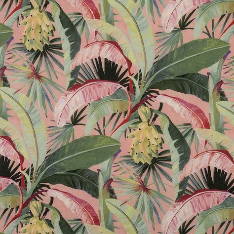 La Palma* Coral (12592-121) – James Dunlop Textiles | Upholstery, Drapery & Wallpaper fabrics Feature Wallpaper, Tropical Fabric, Dawn And Dusk, Tropical Wallpaper, Embossed Paper, Beautiful Wallpaper, Wallpaper Online, Tropical Paradise, Tropical Print