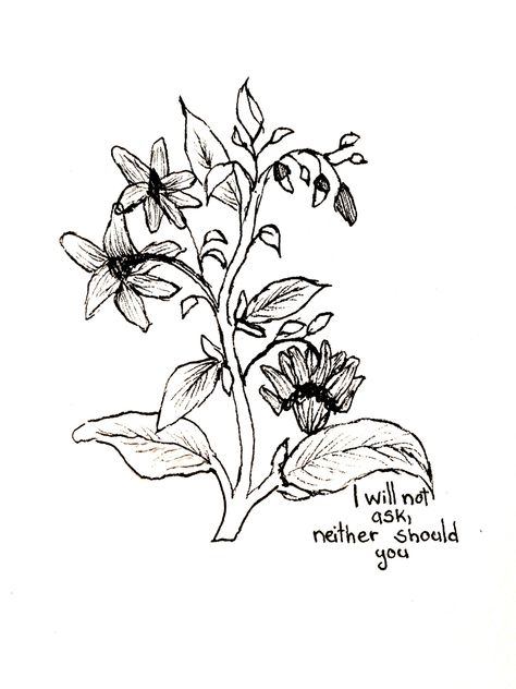 Deadly Nightshade Flower, Hozier Drawing, Hozier Tattoo, Nightshade Flower, Hozier Aesthetic, Hozier Concert, Fineline Tattoos, Earthy Tattoos, Song Tattoos