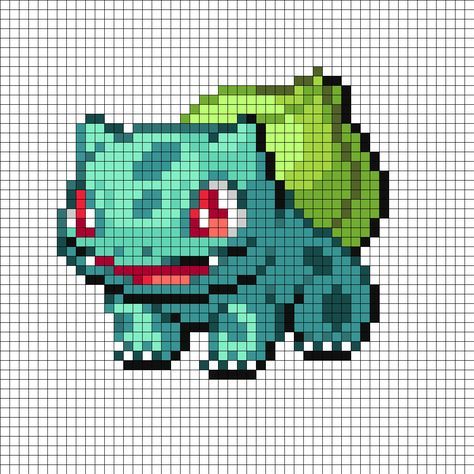 Bulbasaur Perler Bead Pattern | Bead Sprites | Characters Fuse Bead Patterns Bulbasaur Cross Stitch Pattern, Perler Bead Bulbasaur, Pixel Bulbasaur, Pokemon Hama Beads Pattern, Pixel Art Pattern Pokemon, Bulbasaur Perler, Perler Bead Patterns Pokemon, 32 By 32 Pixel Art, Cross Stitch Pokemon