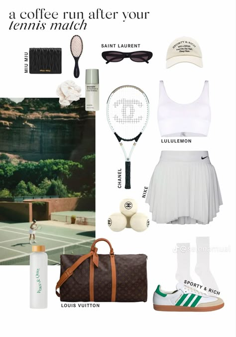 Country Club Aesthetic, Tennis Lifestyle, Tennis Aesthetic, Things To Wear, Style Moodboard, Tennis Life, Tennis Outfit, Fitness Wear Outfits, Clubbing Aesthetic