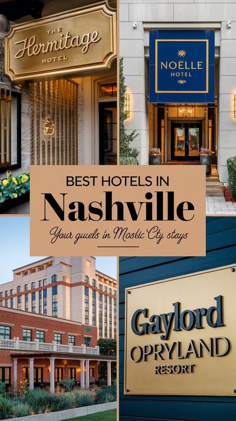 Best Hotels in Nashville for an Unforgettable Stay Nashville Weekend Trip, Where To Stay In Nashville, Best Nashville Hotels, Nashville Itinerary, Nashville Weekend, Johnny Cash Museum, Hermitage Hotel, Nashville Hotels, Weekend In Nashville