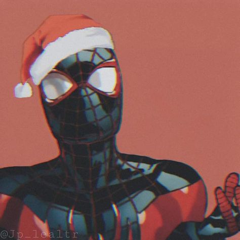 Miles Morales Christmas Icon, Christmas Miles Morales, Spider Man Christmas Pfp, Miles Morales Christmas Pfp, Christmas Spiderman Pfp, Miles Morales Christmas, Miles Pfp, Comic Spiderman, Christmas Profile Pictures