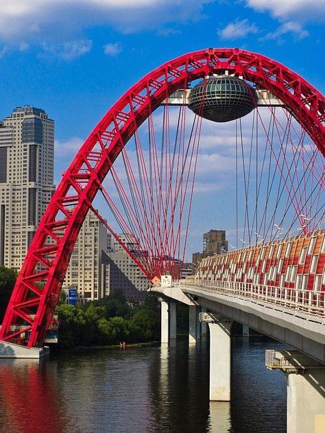 Cable Stayed Bridge, Structure Architecture, The Architect, Moscow Russia, Sydney Harbour Bridge, Walkway, The Project, Golden Gate Bridge, Moscow