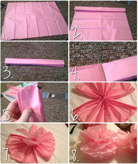 1st Party Ideas, Tissue Paper Pompoms, Tutu Tutorial, Tulle Poms, Tissue Pom Poms, Paper Pom Poms, Queen Of Everything, 6th Birthday Parties, Wedding Deco