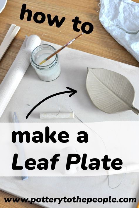 In this tutorial, I will show you how to make a ceramic leaf plate from a REAL leaf! The technique is simple but effective! I will show you how to build a clay leaf with the slab building technique and using a simple DIY drape mold. Come get muddy! Drape Mold Ceramics, Leaf Plates Ceramic, Leaf Plate, Clay Leaf, Leaf Pottery, Ceramic Leaf, Diy Drapes, Clay Plates, Plates Diy