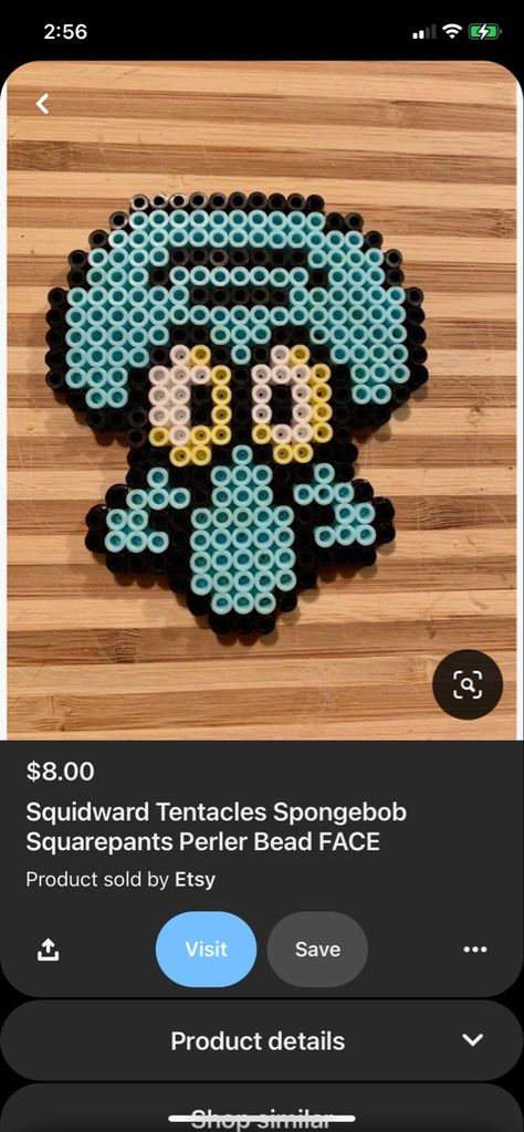 Spongebob And Patrick Perler Beads, Pearler Bead Patterns Spongebob, Spongebob Melty Beads, Handsome Squidward Perler Beads, Spongebob Perler Beads, Octonauts Perler Bead Patterns, Cast Gifts, Squidward Tentacles, Spongebob Party