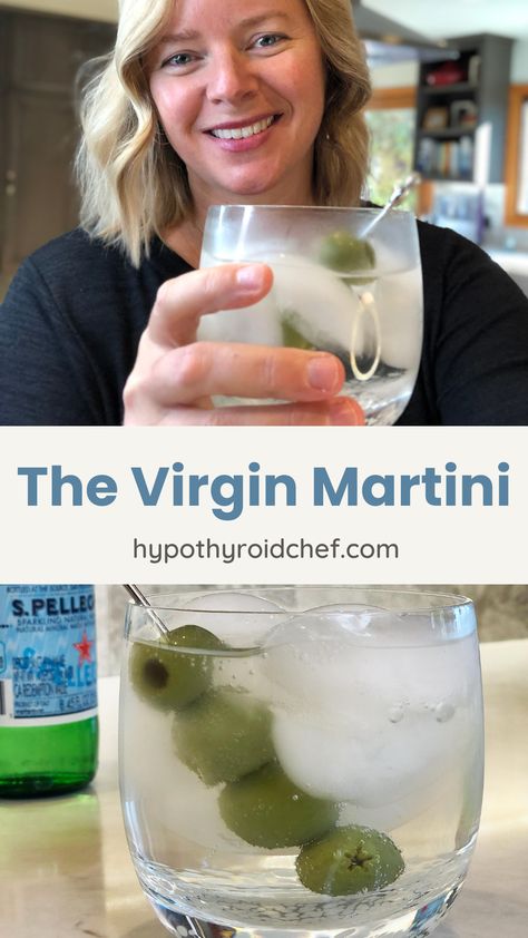 Mock Martini Recipes, Tonic Water Mocktails, Mocktail With Bitters, Mocktail For Wedding, Martini Mock Tail, Hop Water Mocktail, Martini Mocktail Recipe, Sparkling Water Mocktail Recipes, Virgin Martini Recipes