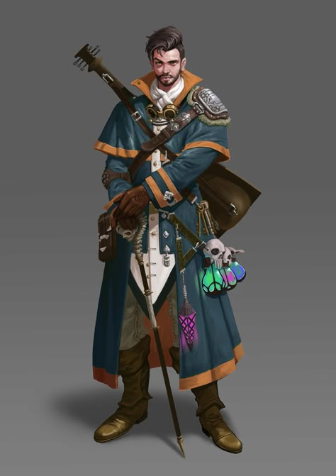 wizard, dada Lee on ArtStation at https://www.artstation.com/artwork/vxG1d Rpg Wallpaper, Pathfinder Character, Heroic Fantasy, Model Sheet, Male Character, Human Male, Dungeons And Dragons Characters, Dnd Art, Medieval Clothing