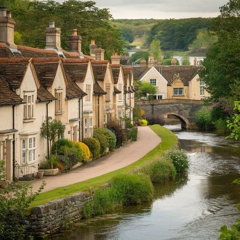 Dream Cottage And Home | Bibury is a picturesque village located in Gloucestershire, England, renowned for its charming Cotswold architecture and scenic beauty | Facebook Cotswold Architecture, Bibury Cotswolds, Bibury England, Gloucestershire England, Cotswolds England, English Cottages, Xmas 2024, English Village, Dream Cottage