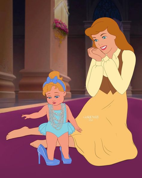 Disney Female Characters, Mom Wedding Dress, Disney Princess Babies, Alice In Wonderland 1951, Disney Cartoon Characters, Cinderella Disney, Glass Slippers, Princesa Disney, Princess Cinderella