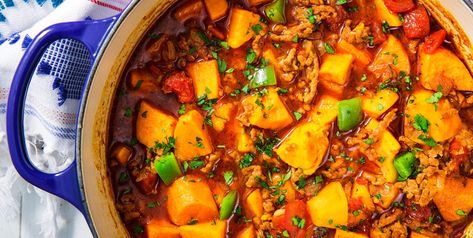 Best Sweet Potato Chili Recipe Potato Chilli, Sweet Potato Chilli, Sweet Potato Chili Recipe, Low Carb Sweet Potato, Paleo Soup Recipe, Sweet Potato Recipes Healthy, Potato Chili, Paleo Soup, Sweet Potato Chili