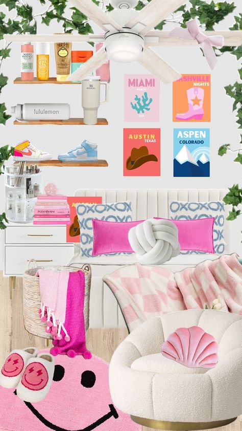 #bedroom #preppy #preppybedroom #preppybedroominspo #preppybedroomideas #preppybedroomidea #bedroominspo #bedroomdecor #bedroomaesthetic #bedroomideas #preppybrands #preppyaesthetic #bedroomdesign Preppy Girl Room Aesthetic, Preppy Bed Rooms, Beds Preppy, Girls Preppy Bedroom, Preppy Beds, Pink Preppy Bedroom, Preppy Girl Room, Preppy Room Ideas Bedrooms, Preppy Bedroom Aesthetic