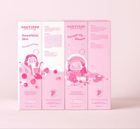 Milk Carton Design Packaging, Butterfly Packaging Design, Korean Skincare Packaging Design, Cute Skincare Packaging, Cute Cosmetic Packaging, Cute Package Design, Cute Packaging Design, Makeup Packaging Design, Skin Care Packaging Design