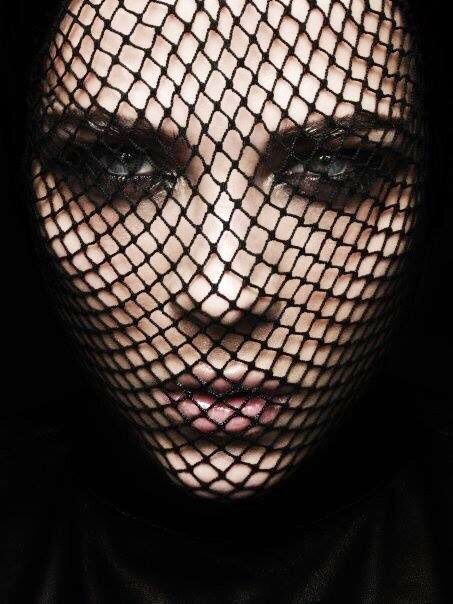 Woman with fishnet veil over face Glamorous Chic Life, Artsy Photography, High Fashion Editorial, Photography Pics, Edgy Hair, Shoot Inspiration, Dark Beauty, Cara Delevingne, Kate Moss