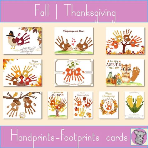 Fall Handprint Craft Autunn Footprint Art Thanksgiving - Etsy UK Thanksgiving Handprint Art, Craft Turkey, Thankful Crafts, Thanksgiving Handprint, Fall Handprint Crafts, Art Thanksgiving, Turkey Pumpkin, Happy Farm, Handprint Craft