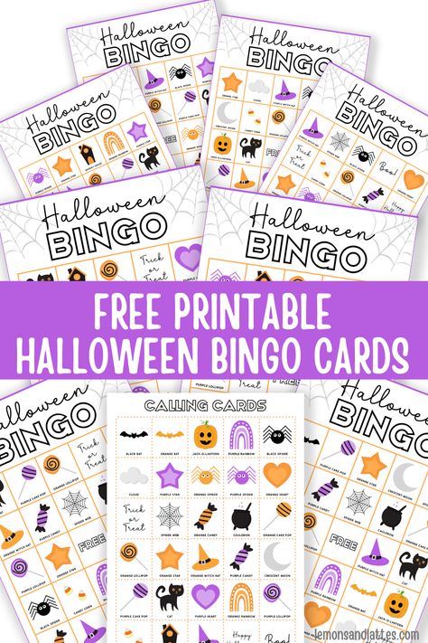 This free printable pack includes 10 unique Halloween bingo cards, each with a 5×5 grid. Plus a calling card sheet! Free Halloween Bingo Printables, Halloween Bingo Cards Free Printable, Halloween Bingo Printable Free, Halloween Bingo Free, Bingo Printable Free, Halloween Bingo Printable, Halloween Bingo Game, Halloween Bingo Cards, Bingo For Kids