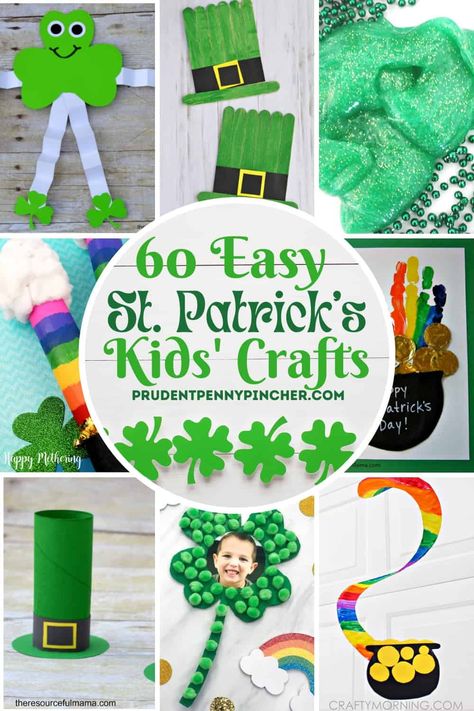 Get crafty the Irish holiday with these St Patricks day crafts for kids. From fun shamrock crafts to adorable leprechaun crafts, there are plenty of easy and fun St Patrick’s day craft ideas to make with kids of all ages including St. Patricks day crafts for toddlers and school aged children. You will find DIY rainbow crafts, pot of gold crafts, four leaf clover crafts and much more! Leprechaun Crafts, Shamrock Crafts, Diy St Patrick's Day Crafts, St Patricks Day Crafts, Clover Craft, Leprechaun Craft, Shamrock Craft, Rainbow Crayon, St Patricks Crafts