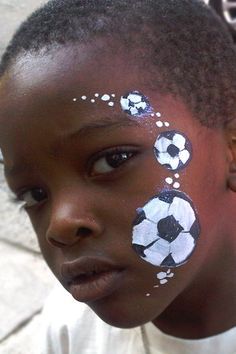 Soccer Ball with Flames Boy's Face Painting by Let's Bounce ... Bee Face Paint, Easy Face Painting Designs, Face Painting Supplies, Face Painting For Boys, Cheek Art, Face Painting Easy, Face Paint Makeup, Kids Face Paint, Art Paintings For Sale