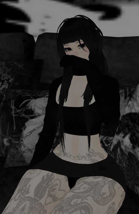 Goth Imvu Avatar, Imvu Grunge Outfits, Goth Imvu, Imvu Grunge, Imvu Outfits Ideas, Imvu Avi, Emo Goth Outfits, Making Outfits, Emo Outfit Ideas