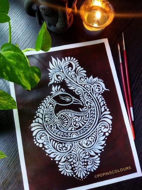 Motif Vector, Alpona Design, Boho Art Drawings, Black Paper Drawing, Mandala Art Therapy, Psy Art, Rangoli Border Designs, Beautiful Art Paintings, Mandala Art Lesson