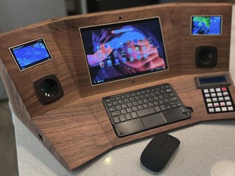 Custom Computer Case, First Computer, Science Gadgets, Woodworking Projects Unique, Diy Tech, Custom Computer, Unique Woodworking, Diy Wooden Projects, Wood Shop Projects