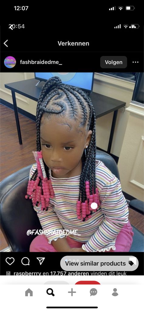 Kiddie Black Hairstyles, Children’s Braided Hairstyles, Heart Braid Styles For Kids, Kids 2 Braids Hairstyles Black, Braid Hairstyles For Little Black Girls Easy, Kid Heart Braid Styles, Easter Hairstyles For Black Kids, Simple Kid Braid Styles, Valentines Braids Girl Hairstyles Black