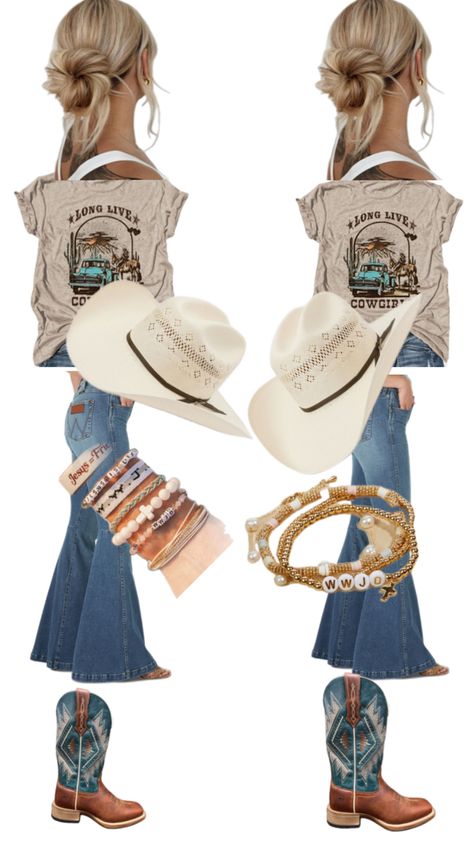 Western matching outfit Western Day Spirit Week Outfit, Western Clothes For Women, Spirit Week Outfits, Matching Fits, Western Clothes, Western Outfit, Cowboy Outfits, Matching Outfit, Country Outfits