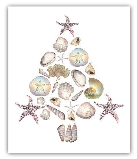 You will receive my Shell Tree Holiday cards from my original watercolors. Sold with envelopes. NOTE: Inside reads: "Warm wishes this Holiday Season" Size per card: 4 1/2 x 6 1/4 Printed on premium 80lb FSC certified recycled heavyweight Classic Crest Cover paper. This paper is acid-free and uncoated with a velvety smooth finish. A brief Bio about Shirley Bell is on the back of each card. All cards are printed to order in our studio here in RI. Thanks for shopping with us and contact me anytime for more information or if you want more than one box of this card. Shirley Bell paints all watercolor artwork. Most of her cards are painted, designed, and printed in Jamestown, RI. Some are printed at Meridian Printing in RI.  The artist copyrights these images. Image reproduction rights do not tr Beachy Christmas Cards, Tree Christmas Cards, Holiday Doodles, River Watercolor, Shell Tree, Starfish Painting, Shell Ideas, Seashell Beach, Art Coquillage