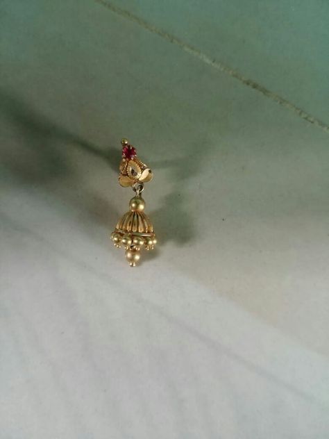 Small Butta Earrings Gold, Mini Jhumkas, Fashion Jewelry Necklaces Gold, Gold Jewelry Prom, Gold Earrings For Kids, Small Earrings Gold, Nose Ring Jewelry, Simple Gold Earrings, Gold Pearl Jewelry