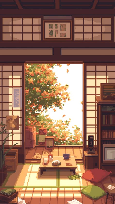 do you like this post Japanese Home Illustration, Cozy Pixel Art Wallpaper, Pixel Artstyle, Pixel Art Bedroom, Japan Pixel Art, Japanese Pixel Art, Pixel Art Room, Cozy Pixel Art, Japan Pixel