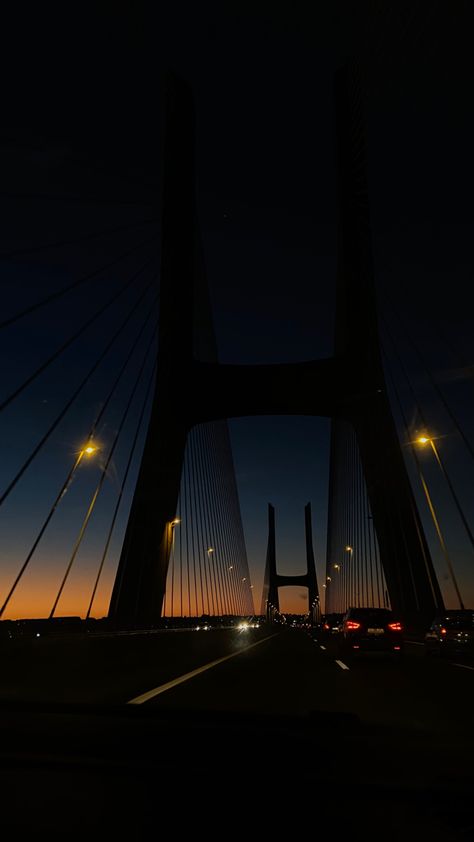 #bridge #portugal #sunset #travel #landscape Portugal Sunset, Sunset Lover, Bridge, Portugal, Travel