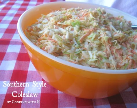 Southern Style Coleslaw & How to make the dressing to go on it! {Grannys Recipe} Southern Style Coleslaw, Party Munchies, Chow Chow Relish, Romantic Recipes, Crowd Recipes, Sunday Dinners, Southern Dishes, Cole Slaw, Pig Roast