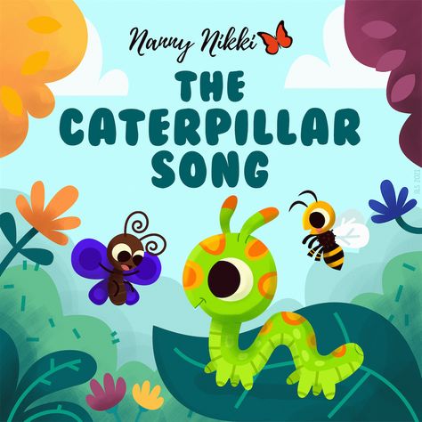 Here is a new single from Nanny Nikki Music! A cute caterpillar, bee, butterfly song! #caterpillars #movementsongs #preschoolsongs #songsforteaching Caterpillar Song, Science Songs, Butterfly Song, Insect Study, Peace Songs, Cute Caterpillar, Butterfly Songs, Movement Songs, Action Songs