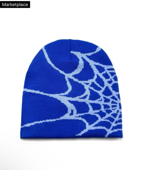 Dexter Cartoon, Spider Beanie, Jacquard Beanie, Creeper Hoodie, Cool Beanies, Blue Basket, Fresh Clothes, Women Beanie, Boys Closet