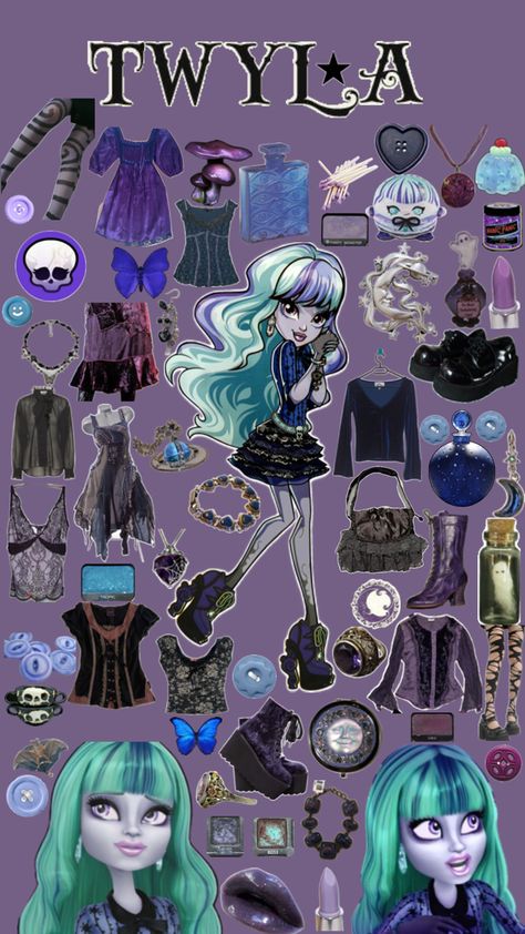 Monster High Aesthetic Outfit, Rave Theme, Twyla Boogeyman, Monster High Halloween Costumes, Monster High Halloween, Monster High Cosplay, Monster High Costume, Cute Group Halloween Costumes, Monster High Clothes