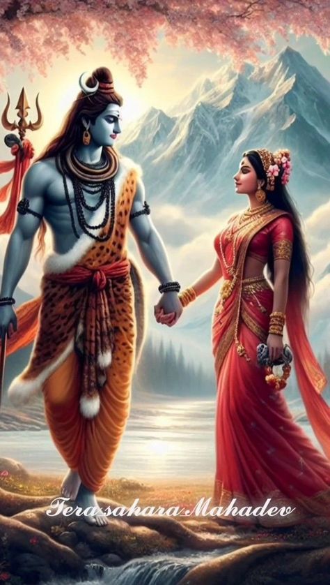 Devi Aesthetic, Shivparvati Images, Hari Narayan, Ram Siya, राधा कृष्ण, Shree Hari, Siya Ram, Dynamic Wallpaper, Sri Ram