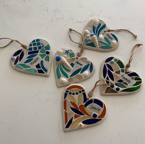 Mosaic Heart, Mosaic, Mosaic Heart Ornament, Heart, Personalized Mosaic, Unique Mosaic, Wall Mosaic, Wall Heart, Nautica Decor - Etsy Australia Heart Mosaic, Mosaic Heart, Wall Mosaic, Mosaic Crosses, Mosaic Madness, Mosaic Projects, Heart Wall, Heart Ornament, Stone Mosaic